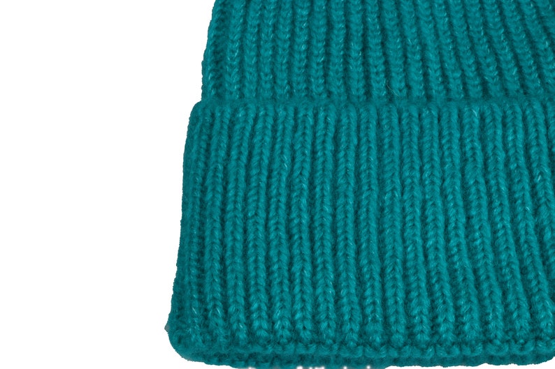 Teal Seamless Beanie Cap, Acrylic Unisex Beanie, Hatsquare Winter Beanie, Man Skull Cap, Cuffed Knit Beanie, Women Super Soft Beanie