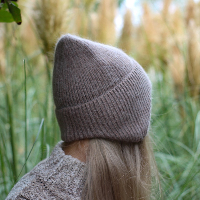 Unisex earflap hat, Women woollen winter beanie, Gift for her