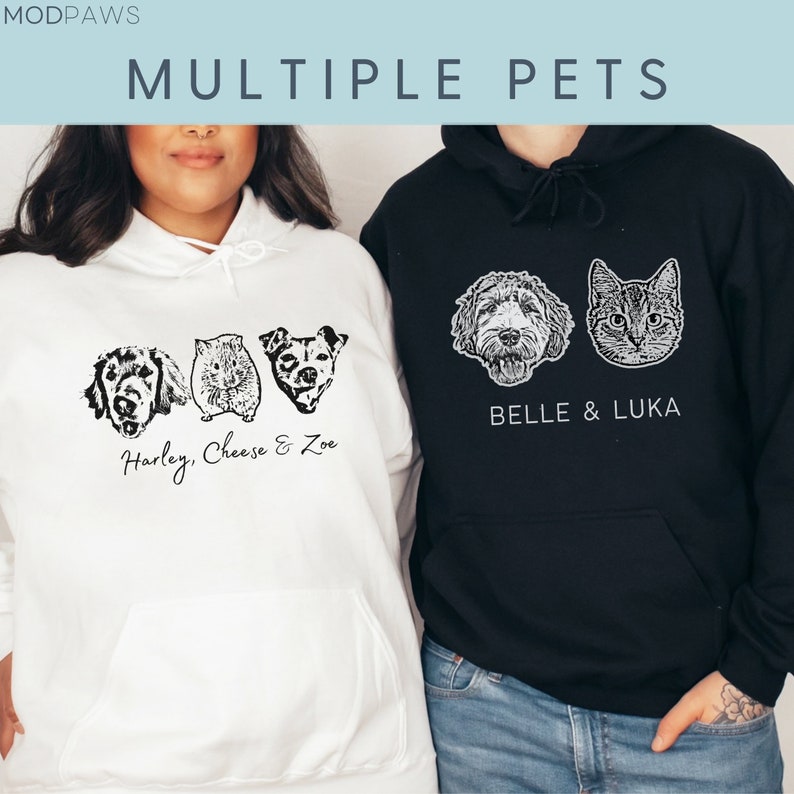 Custom Pet Hoodie Using Pet Photo + Name Custom Dog Hoodie Personalized Dog Hoody Custom Dog Custom Pet Hooded