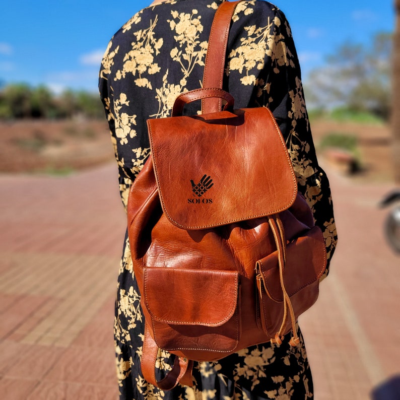 Leather Backpack - Bag pack - Daily backpack