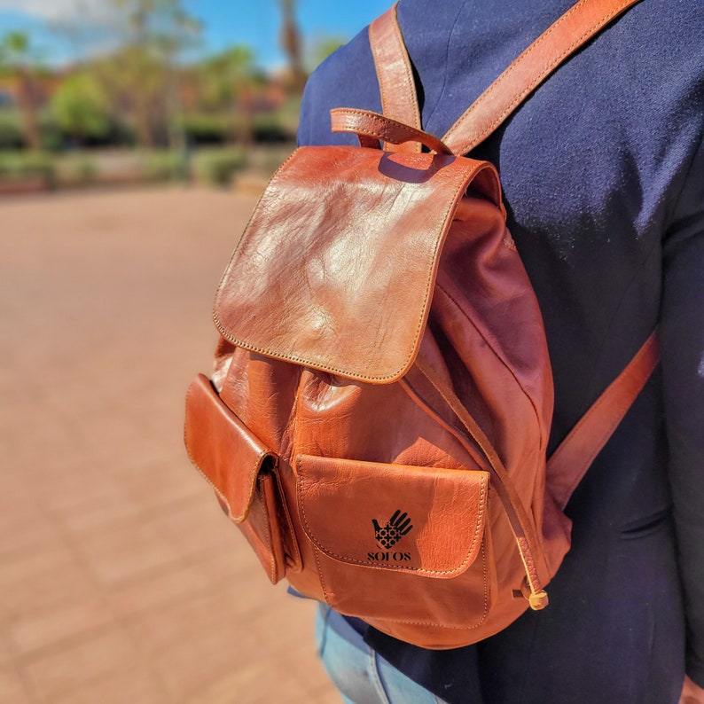 Leather Backpack - Bag pack - Daily backpack