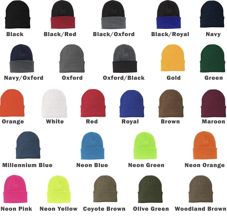 Custom Embroidered Beanies | Personalized hats | Custom Business Logo | Branded Hats | Employee Gift | Winter Hat | Adults and Kids | Toques