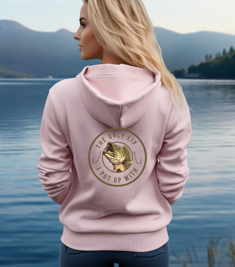 Pink Hoodie, Fishing Hoodie Gift For Women, Funny Fisherman Gift for Mom Fishing Gift Fishing Sweatshirt for Her Unique Christmas Idea