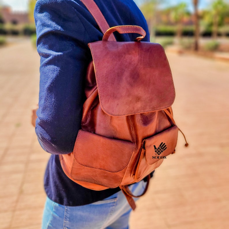 Leather Backpack - Bag pack - Daily backpack