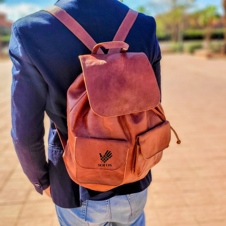 Leather Backpack - Bag pack - Daily backpack