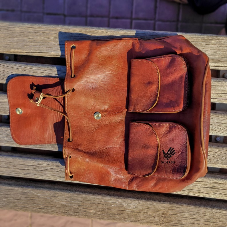 Leather Backpack - Bag pack - Daily backpack