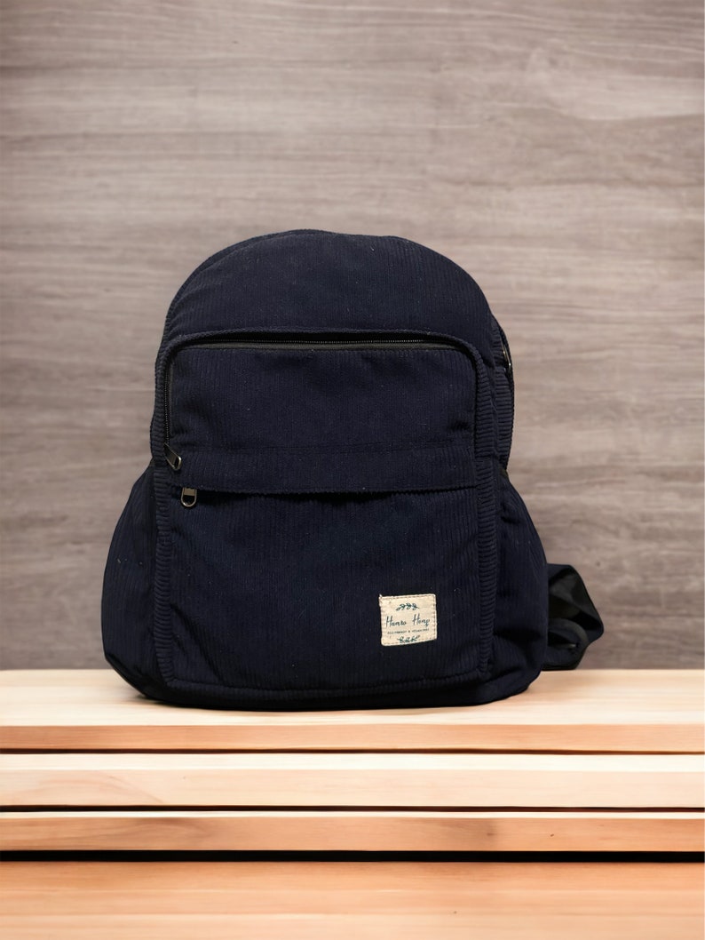 Corduroy Backpack | Gift for Her/Him | Travel Backpack | School Bag | Holiday Backpack |