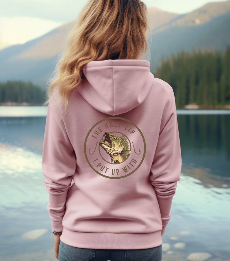 Pink Hoodie, Fishing Hoodie Gift For Women, Funny Fisherman Gift for Mom Fishing Gift Fishing Sweatshirt for Her Unique Christmas Idea