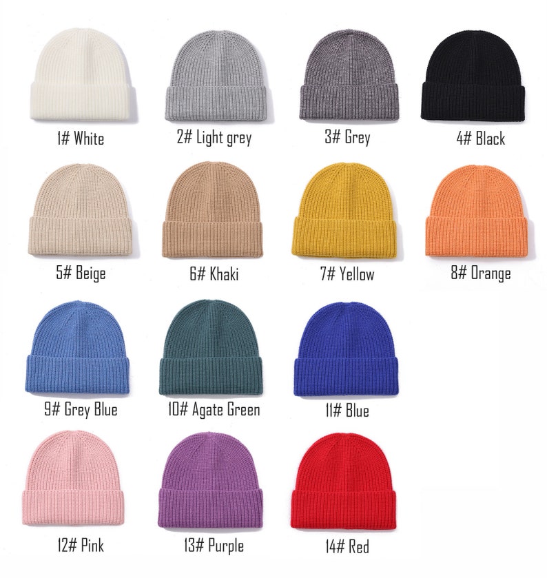 Personalized Embroidered Beanie Winter Hat Classic Beanies for Adults Winter Beanies Warm Hats Custom Beanie Custom Logo/Text Hats