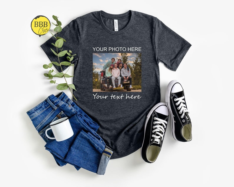 Custom Photo shirt, Custom Shirt, Custom Picture Tshirt, Birthday photo Shirt, Holiday Gift, Family Picture Tee