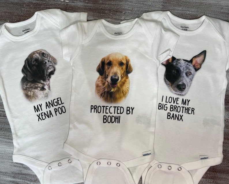 Pet Portrait Onesie® - Pet Onesie® - Cat Onesie® - Custom Onesie® - Baby Boy - Baby Girl - Unique Baby Shower Gift