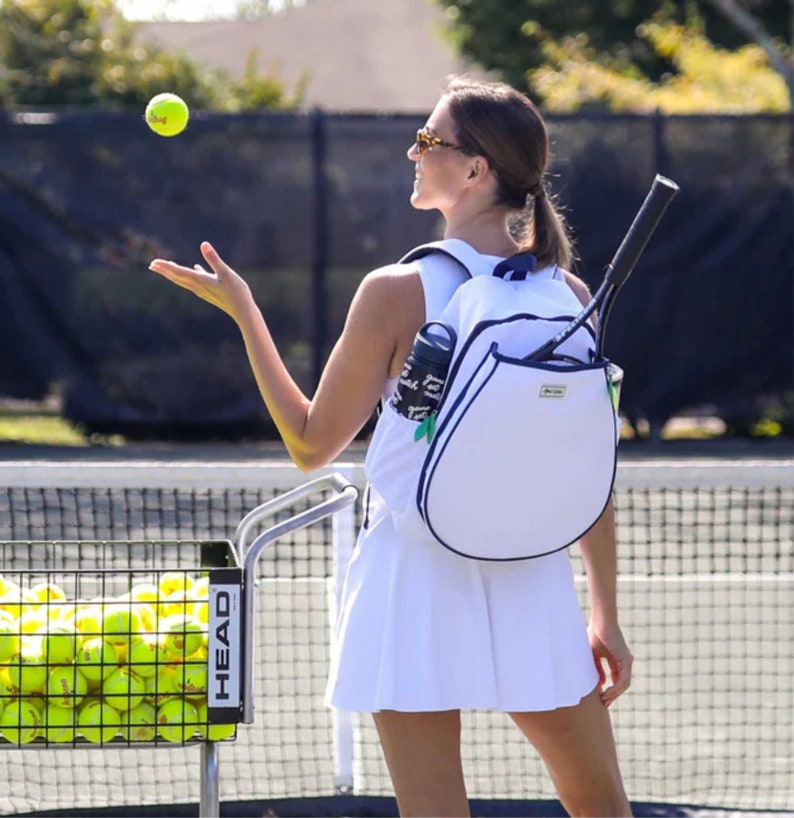 GAME ON BACKPACK - by Ame & Lulu - Monogrammed Tennis Racquet Bag for Him or Her