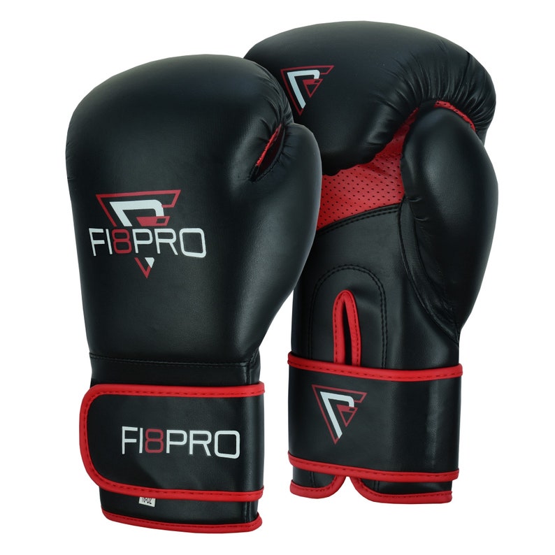 Fi8pro Boxing Gloves Men / Women, Pro Training Sparring, Maya Hide Leather Muay Thai MMA Kickboxing, Adult Heavy Punching Bag Gloves.