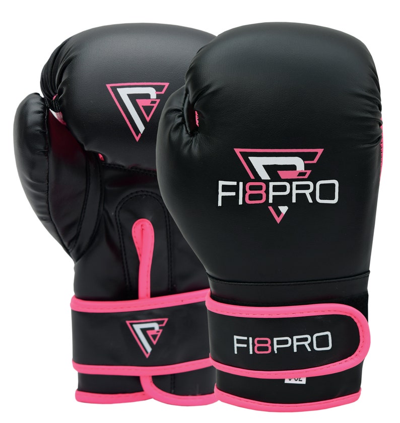 Fi8pro Boxing Gloves Men / Women, Pro Training Sparring, Maya Hide Leather Muay Thai MMA Kickboxing, Adult Heavy Punching Bag Gloves.