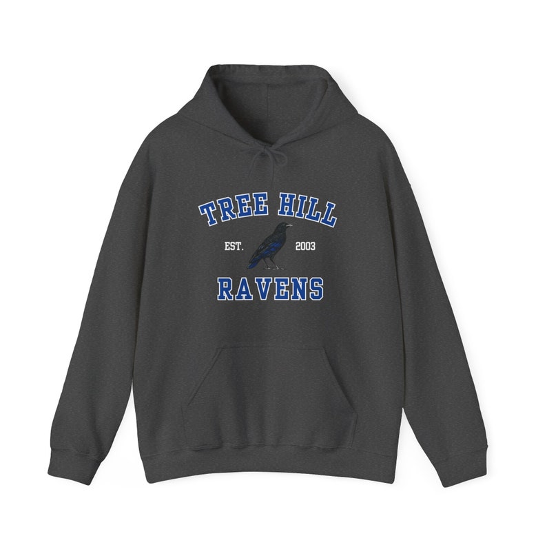 TREE HILL RAVENS Hoodie, Unisex Heavy Blend™ Hooded Sweatshirt, One Tree Hill, Nathan Scott, 23, North Carolina, Oth Gifts, Tree Hill Merch