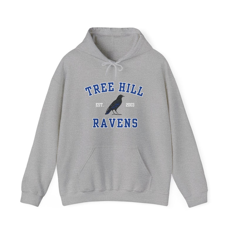 TREE HILL RAVENS Hoodie, Unisex Heavy Blend™ Hooded Sweatshirt, One Tree Hill, Nathan Scott, 23, North Carolina, Oth Gifts, Tree Hill Merch