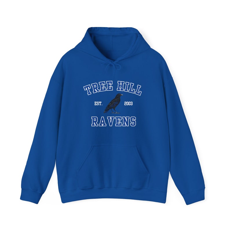 TREE HILL RAVENS Hoodie, Unisex Heavy Blend™ Hooded Sweatshirt, One Tree Hill, Nathan Scott, 23, North Carolina, Oth Gifts, Tree Hill Merch