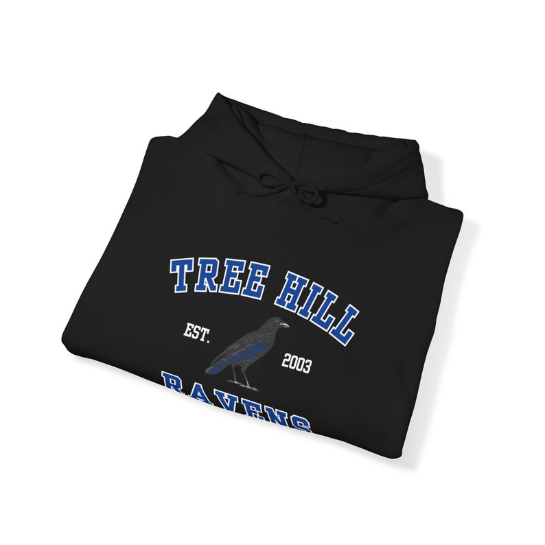 TREE HILL RAVENS Hoodie, Unisex Heavy Blend™ Hooded Sweatshirt, One Tree Hill, Nathan Scott, 23, North Carolina, Oth Gifts, Tree Hill Merch