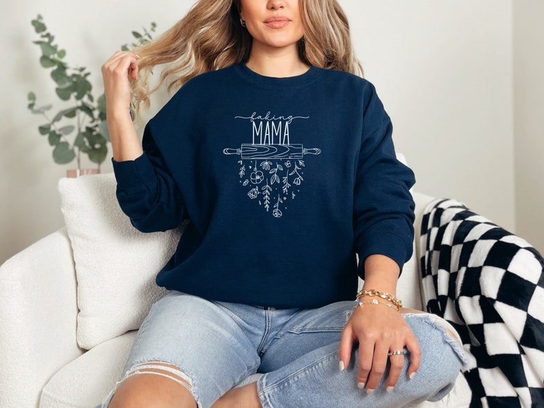 Baking MAMA sweatshirt, funny baking sweatshirt, baking shirt, sweatshirt for bakers, oversized sweatshirt for her, gift for baker, mom gift