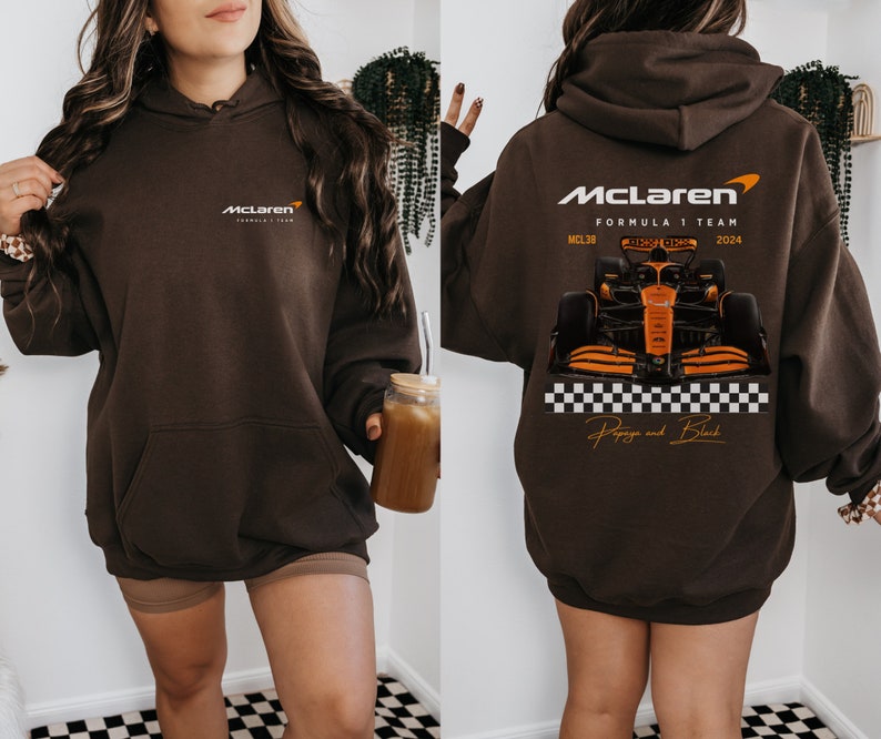 Mclaren 2024 Formula One Hoodie Heavy Blend Unisex Sweatshirt F1 Lando Norris Oscar Piastri Gift F1 driver Inspire Aesthetic Racing Clothing