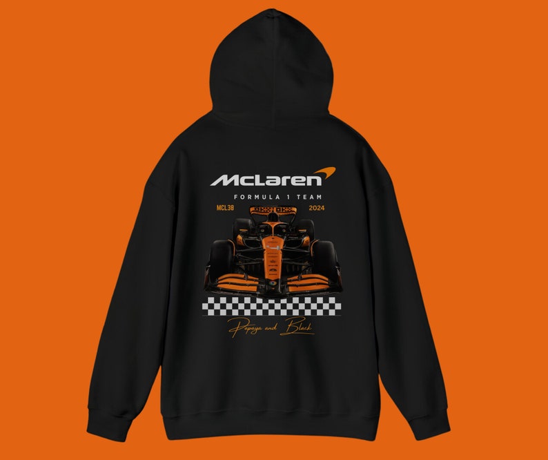 Mclaren 2024 Formula One Hoodie Heavy Blend Unisex Sweatshirt F1 Lando Norris Oscar Piastri Gift F1 driver Inspire Aesthetic Racing Clothing