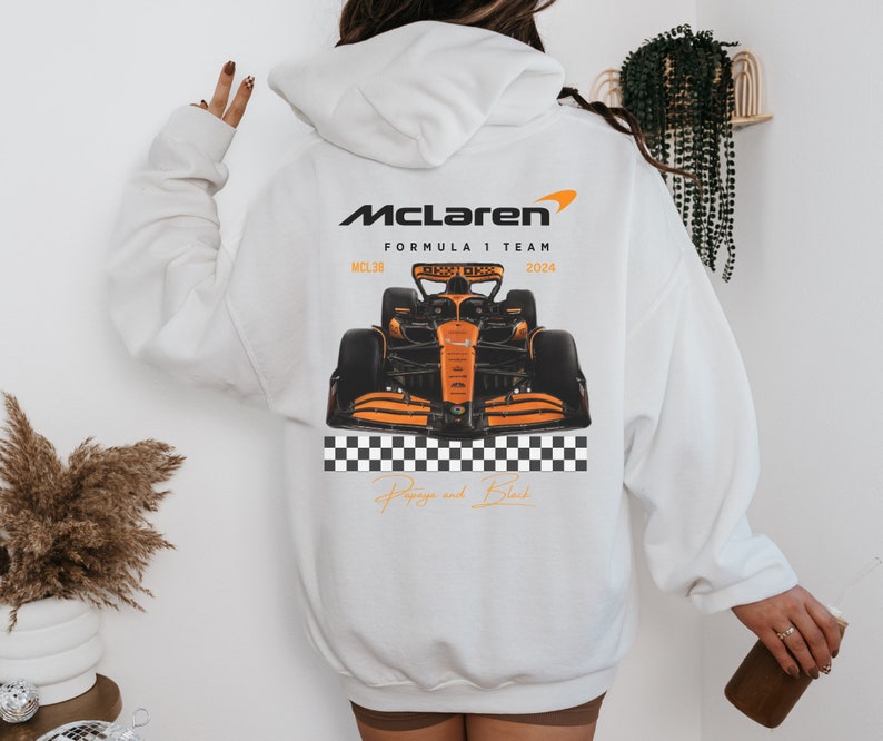 Mclaren 2024 Formula One Hoodie Heavy Blend Unisex Sweatshirt F1 Lando Norris Oscar Piastri Gift F1 driver Inspire Aesthetic Racing Clothing