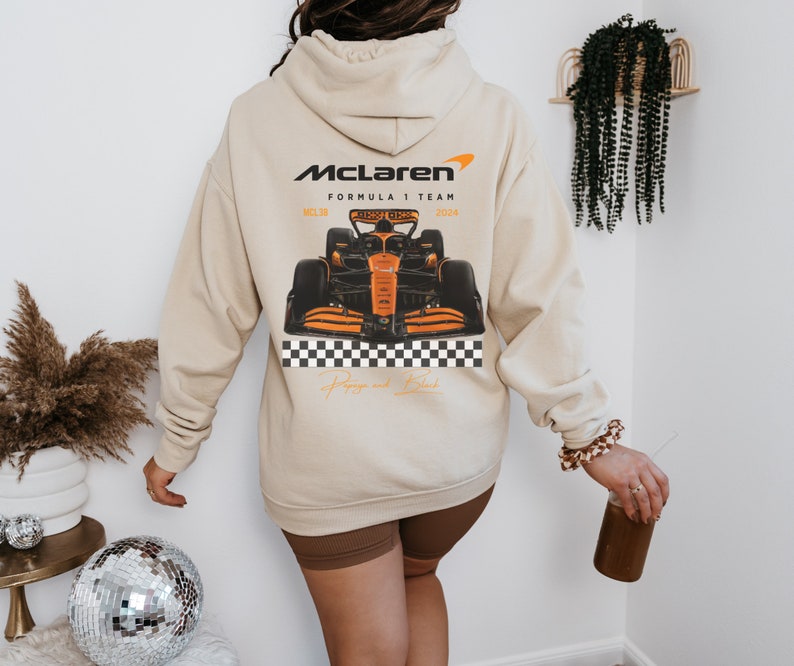 Mclaren 2024 Formula One Hoodie Heavy Blend Unisex Sweatshirt F1 Lando Norris Oscar Piastri Gift F1 driver Inspire Aesthetic Racing Clothing