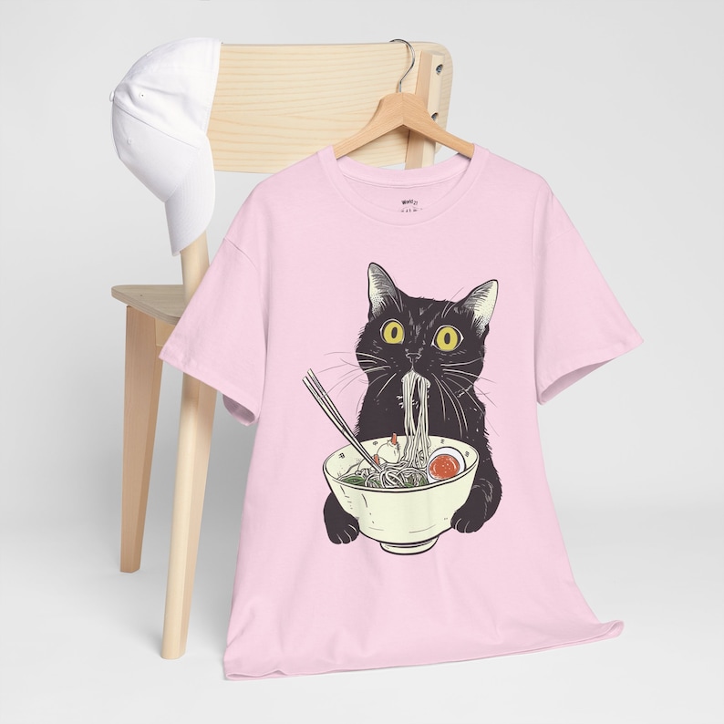 Ramen Cat T-Shirt | Cat Lover Gift, Kawaii Shirt, Alt Clothing, Anime Cat T-Shirt, Japanese Shirt, Foodies Shirt, Ramen Lover, Kitty Tee