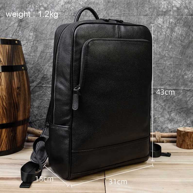 Personalized men leather backpack 15.6 inch Laptop backpack, Leather Rucksack, Leather Hiking Bag, Hipster Backpack, gift for him & Her