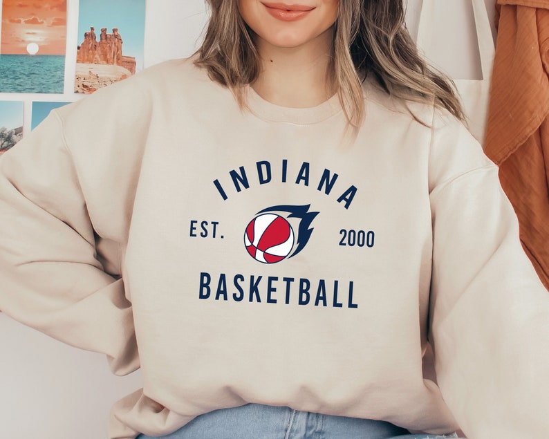 Indiana Feve Crewneck Sweatshirt \ T-Shirt, Indiana Women's Basketball Shirt, Fever T-Shirt, Indiana Feve Fan Shirt