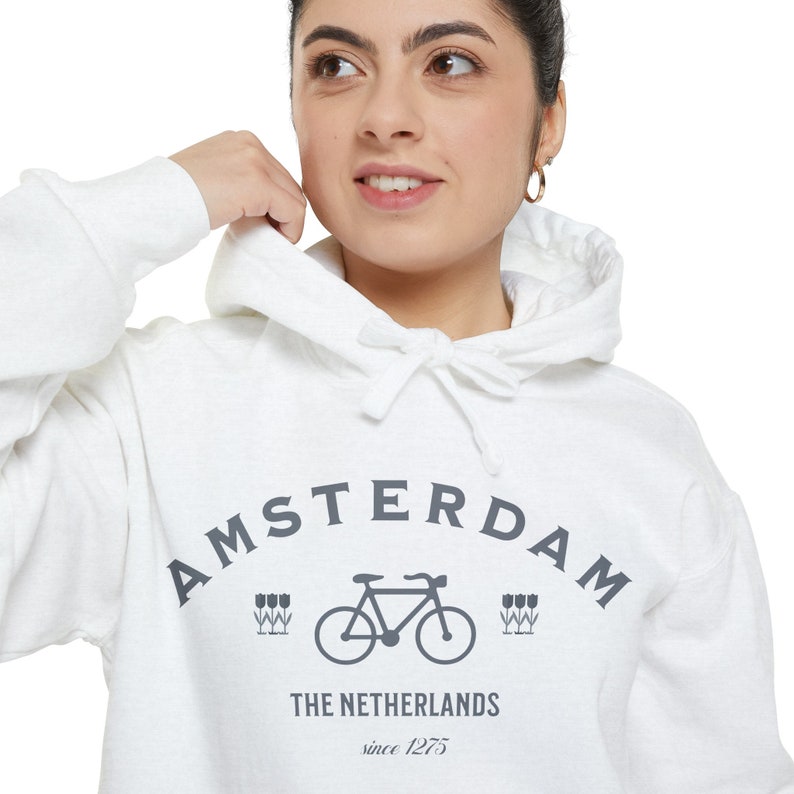 Amsterdam Sweatshirt, Comfort Colors® Brand Hooded Sweatshirt, Highly Popular Amsterdam Pullover, The Netherlands Hoodie, Xmas in Europe