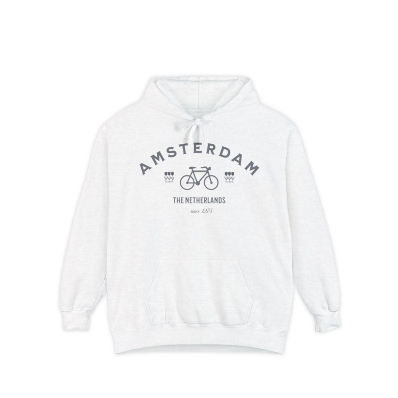 Amsterdam Sweatshirt, Comfort Colors® Brand Hooded Sweatshirt, Highly Popular Amsterdam Pullover, The Netherlands Hoodie, Xmas in Europe