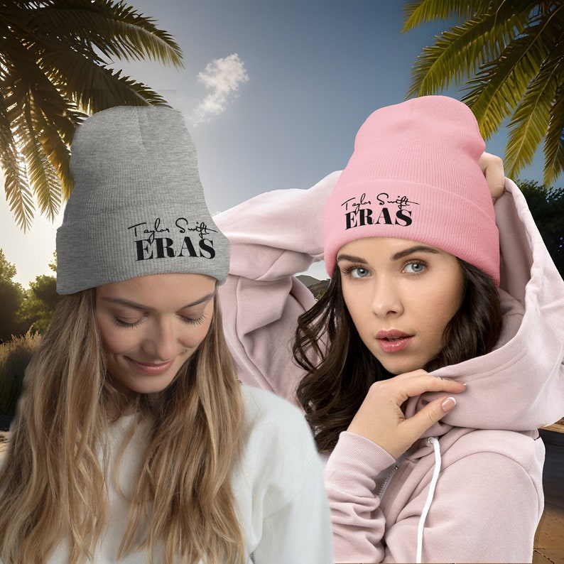 Eras tour beanie. Cozy Taylor Swift beanie hat to stay warm at house or show off outside. Perfect gift for Swiftie fan. Taylor's version.