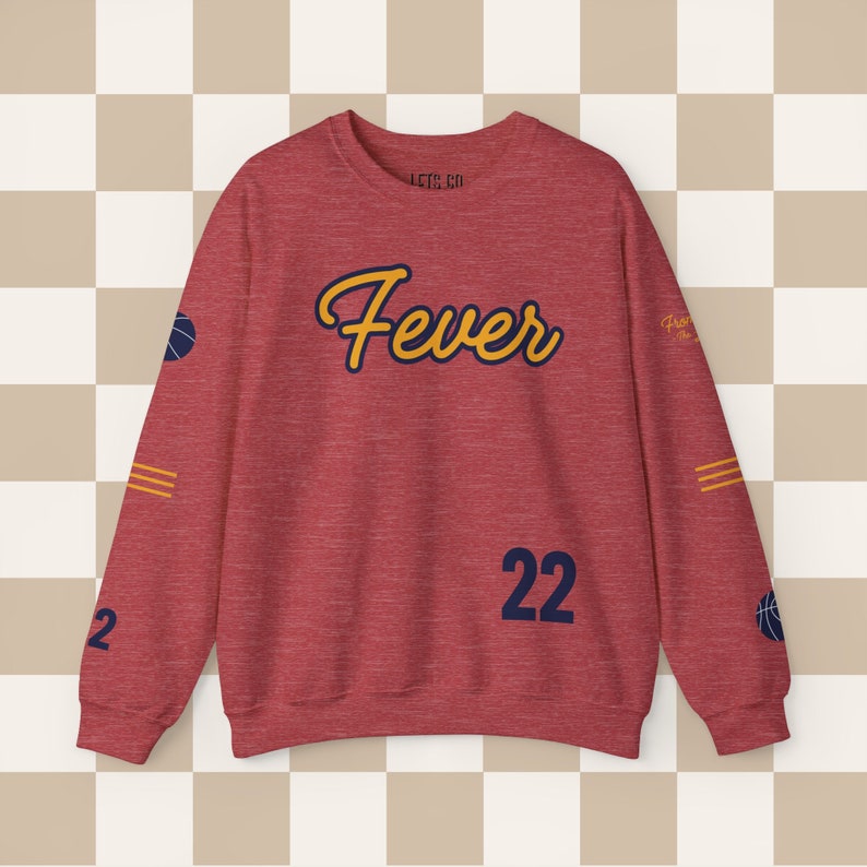 Fever Shirt Caitlin Clark Sweatshirt Caitlin Clark Jersey Caitlin Clark Basketball Jersey Caitlin Clark 22 Sweatshirt Vintage Caitlin Fever