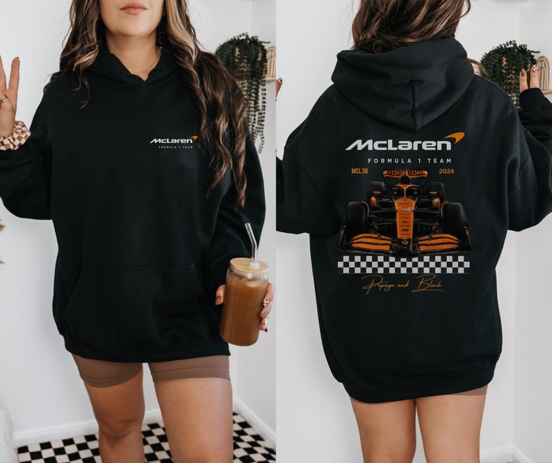 Mclaren 2024 Formula One Hoodie Heavy Blend Unisex Sweatshirt F1 Lando Norris Oscar Piastri Gift F1 driver Inspire Aesthetic Racing Clothing