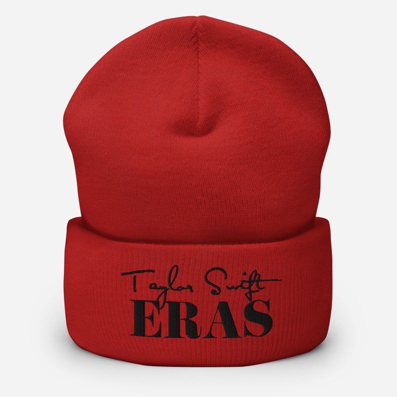 Eras tour beanie. Cozy Taylor Swift beanie hat to stay warm at house or show off outside. Perfect gift for Swiftie fan. Taylor's version.