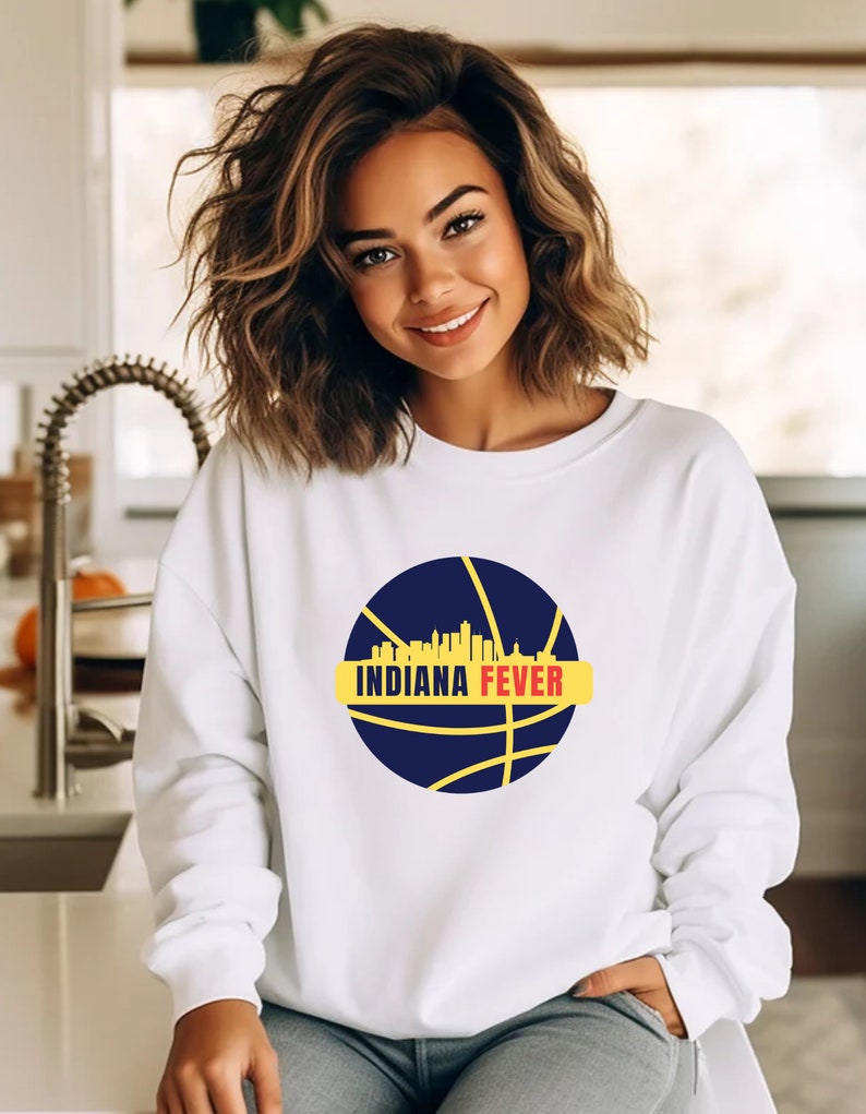 Indiana Fever, Caitlin Clark, Wnba, Crew neck, Sweatshirt, angel reese, Chicago sky, basketball