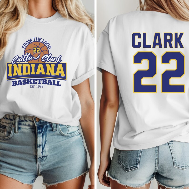 Caitlin Clark 22 t-shirt, Women Basketball Unisex Adult, Indiana Basketball Jersey, Basketball Tee Game Day Shirt Championship Shirt indiana