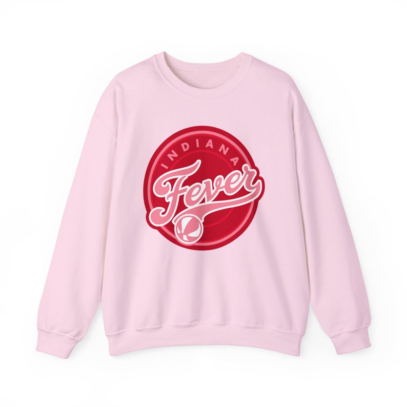 Breast Cancer Awareness Indiana Fever Inspired Unisex Heavy Blend™ Crewneck Sweatshirt