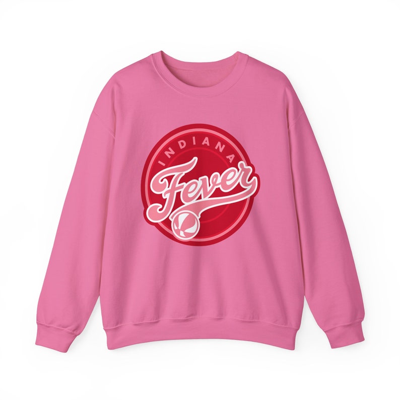 Breast Cancer Awareness Indiana Fever Inspired Unisex Heavy Blend™ Crewneck Sweatshirt