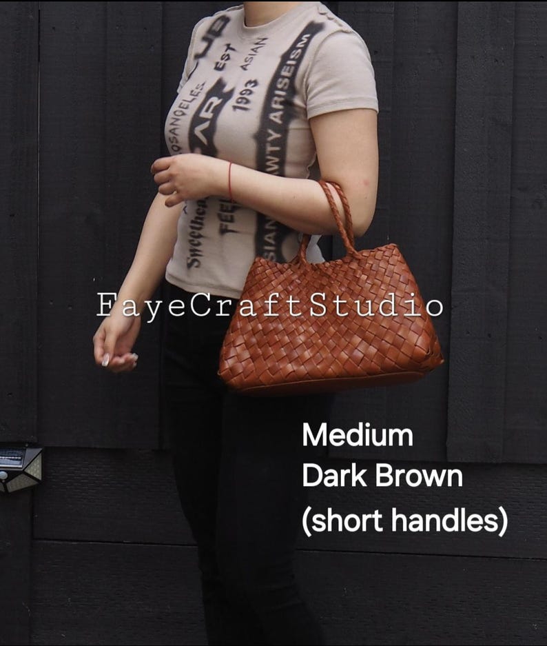 French style handmade TOP LAYER cowhide leather woven shoulder tote bag, gift for mom, gift for wife, soft leather bag