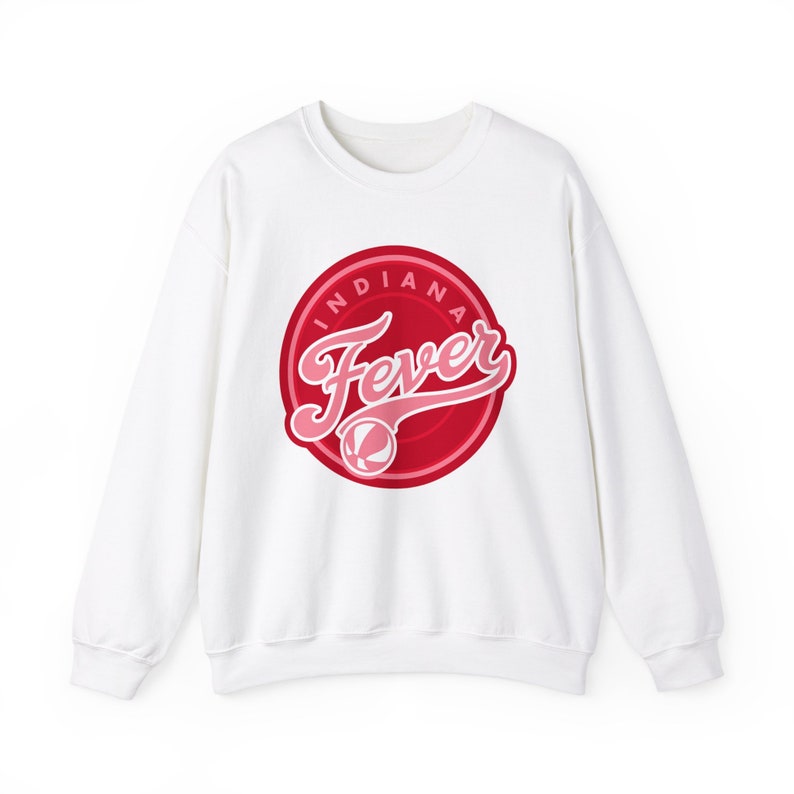 Breast Cancer Awareness Indiana Fever Inspired Unisex Heavy Blend™ Crewneck Sweatshirt