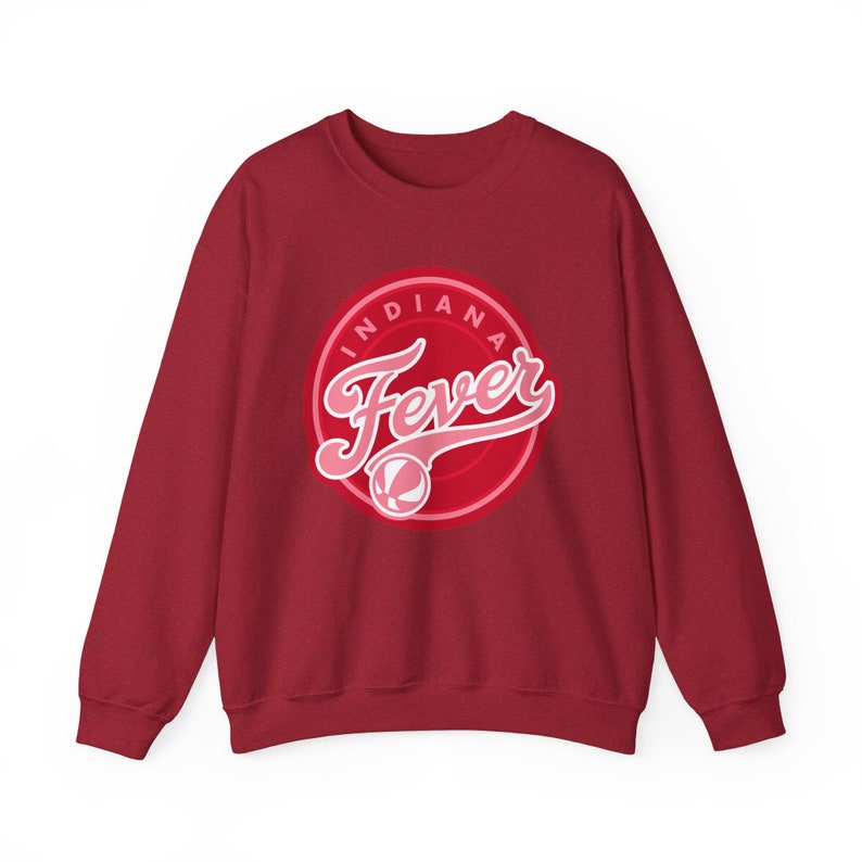 Breast Cancer Awareness Indiana Fever Inspired Unisex Heavy Blend™ Crewneck Sweatshirt