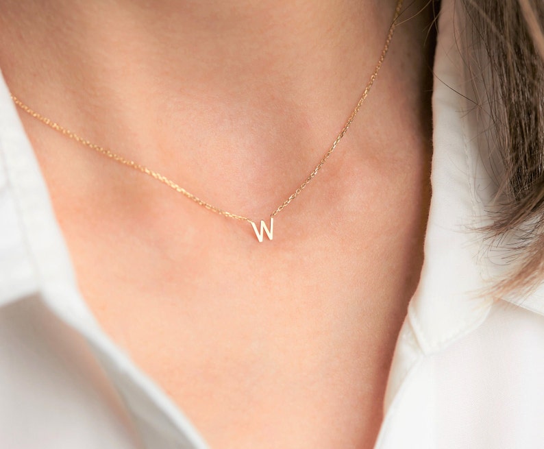 Initial Necklace - Personalized Name Necklace - Letter Necklace - Gold Necklace - Gifts For Mom - Minimalist - Christmas Gift -Birthday Gift