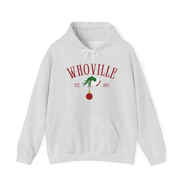 Whoville Sweatshirt, Grinch Christmas Holiday Gift Hoodie or Crewneck