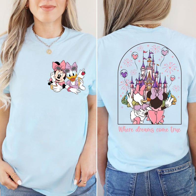 Comfort Colors® Minnie And Daisy Besties Shirt, Daisy Duck And Minnie Mouse Shirt, Magical Kingdom Shirt, Besties Shirt, Disney Besties Tee