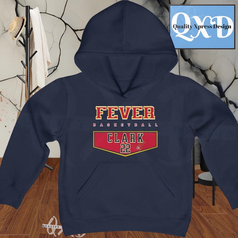 Youth Caitlin Clark, Fever Fan, Youth Heavy Blend Hooded Sweatshirt