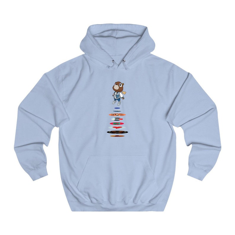 Kan West Graduation Hoodie, The College Dropout, Graduation Bear, Gift for