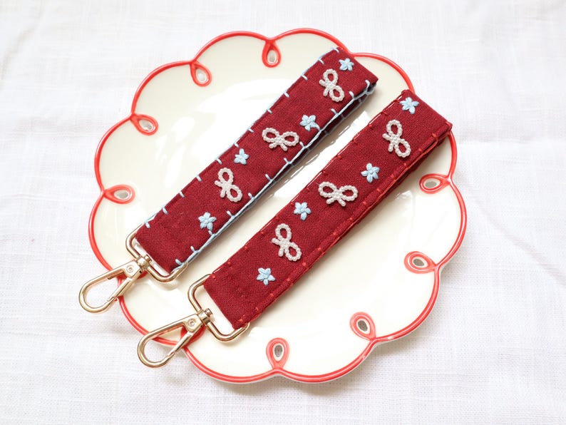 Ribbons Key Fob,Key Chains, Wrist Strap