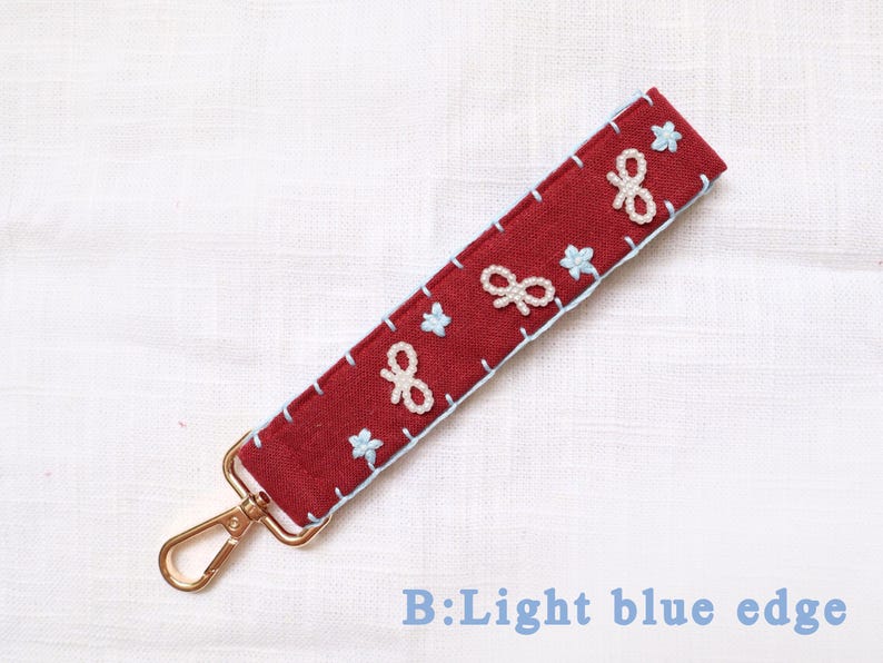 Ribbons Key Fob,Key Chains, Wrist Strap